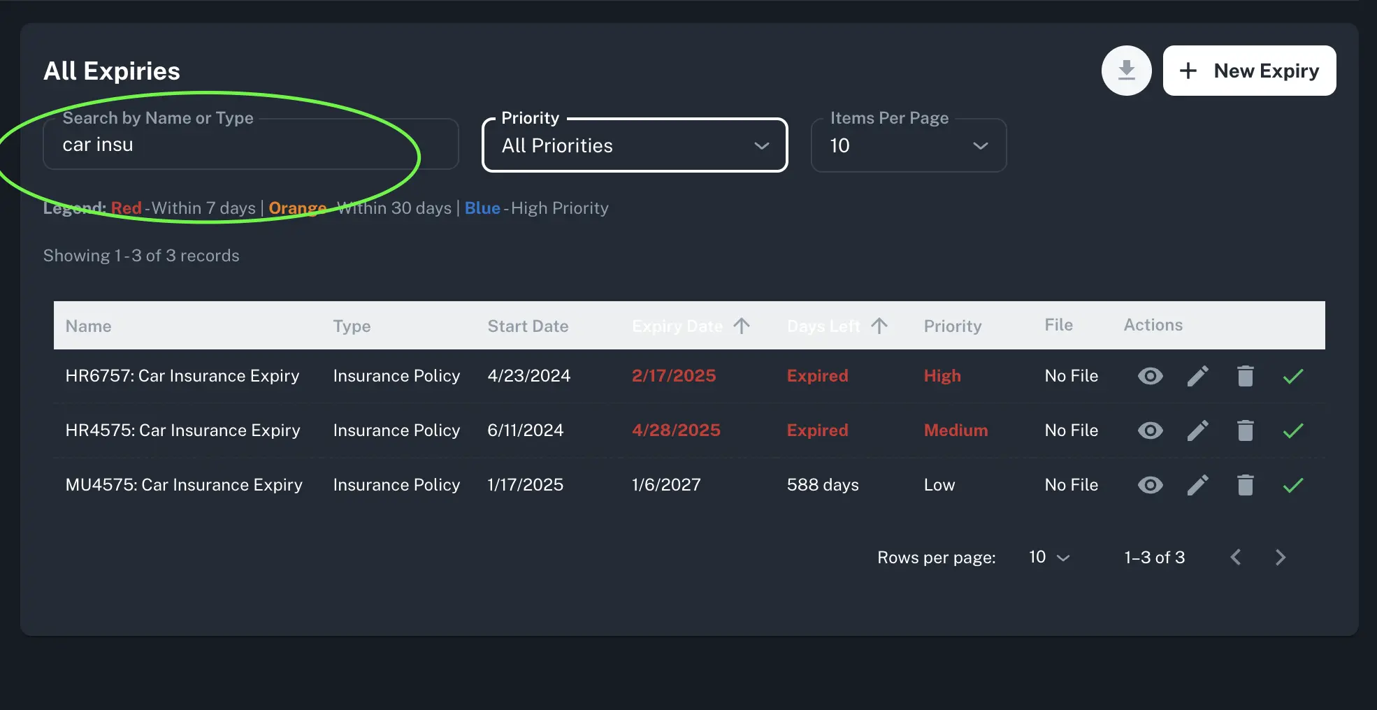 Advanced Search UI