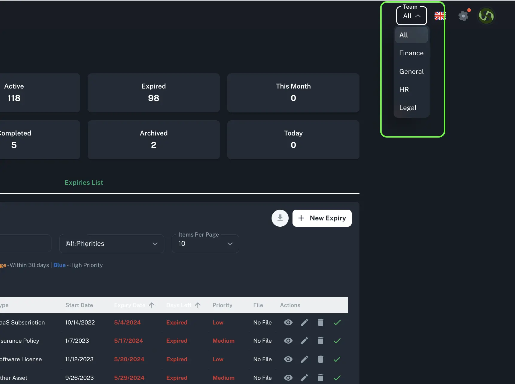 User Role Settings