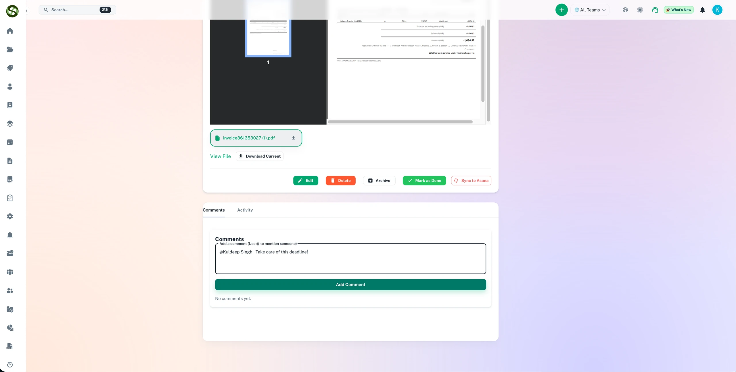 Team Collaboration Features