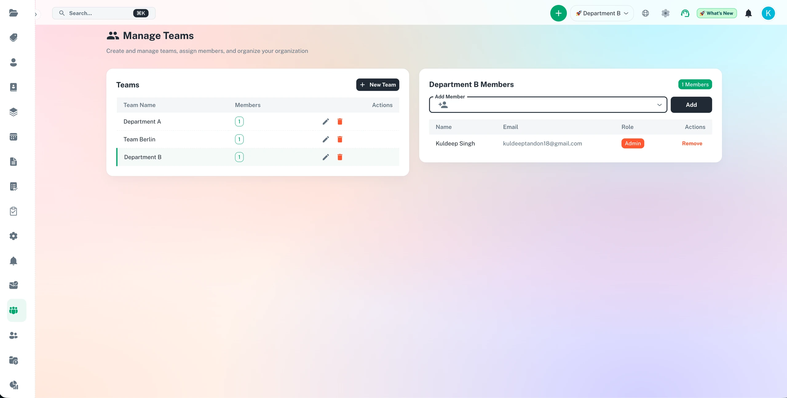 ExpiryEdge team management for HR compliance tracking